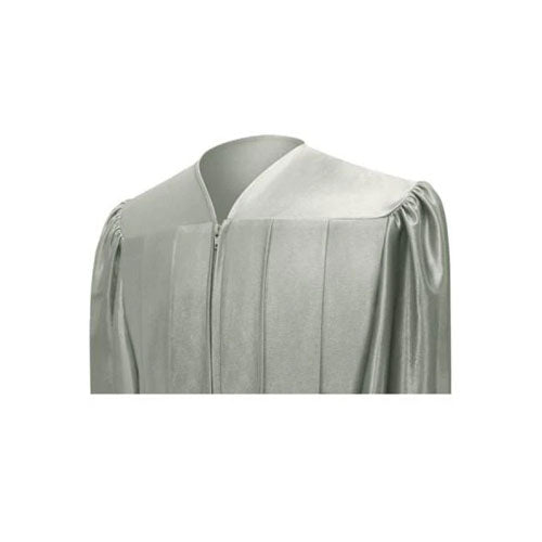 Shiny Silver Bachelors Cap & Gown - College & University