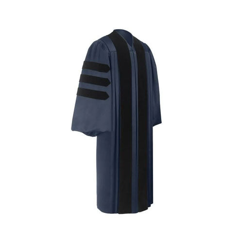 Deluxe Navy Blue Doctoral Gown