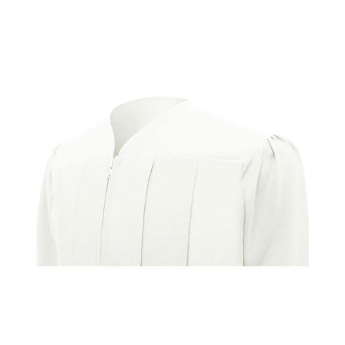 Matte White Bachelors Cap & Gown - College & University