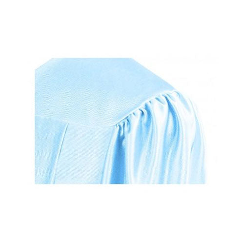 Shiny Light Blue Bachelors Graduation Gown - College & University