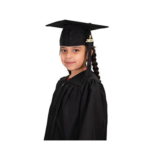 Child Matte Black Cap & Gown - Preschool & Kindergarten