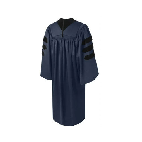 Deluxe Navy Blue Doctoral Gown