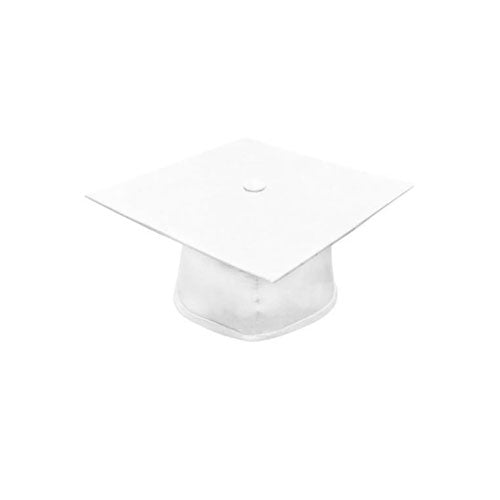 Matte White Bachelors Cap & Gown - College & University