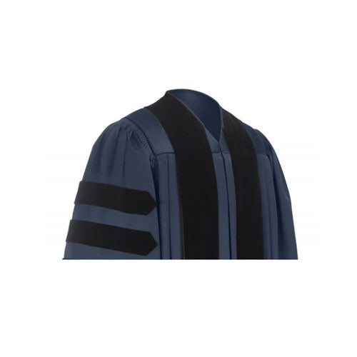 Deluxe Navy Blue Doctoral Gown