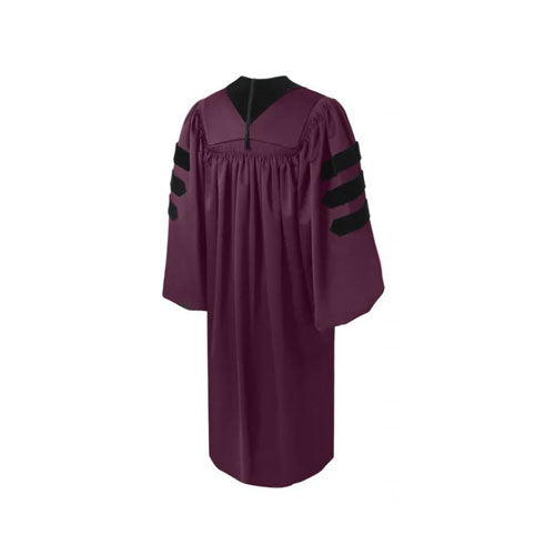 Deluxe Maroon Doctoral Gown