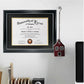 Certificate Document Recycled Polystyrene Frame with Black Gold Double Mat for 8.5"*11" - 2 Colors Available