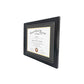 Certificate Document Recycled Polystyrene Frame with Black Gold Double Mat for 8.5"*11" - 2 Colors Available