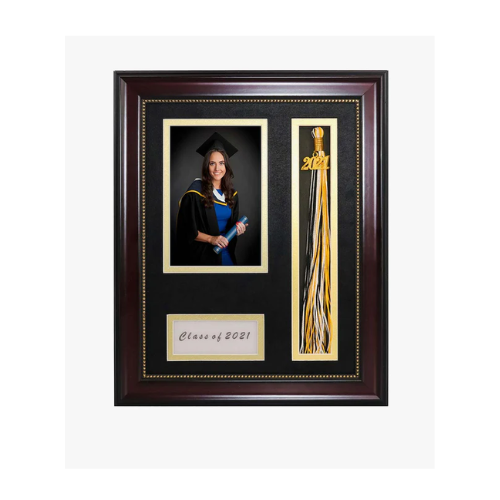 Graduation Shadow Box Frame for Photo with Tassel Insert - 3 Sizes Available