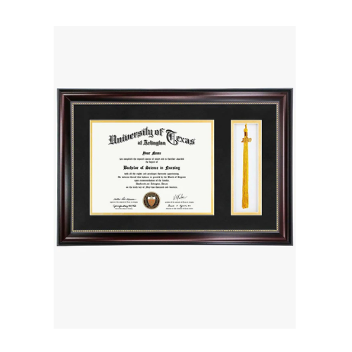 Polystyrene Frame with Tassel Holder for 8.5"x11'' - 4 Colors Available