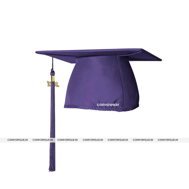 Purple Matte Graduation Hat